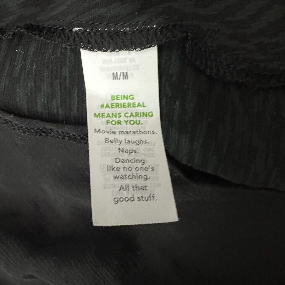 Aerie Skirt Womens Medium Black Wrap Flowy Ruffled Tie Chiffon Mini Short NWT - Picture 9 of 14